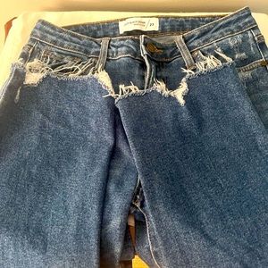 Just black denim straight leg size 27